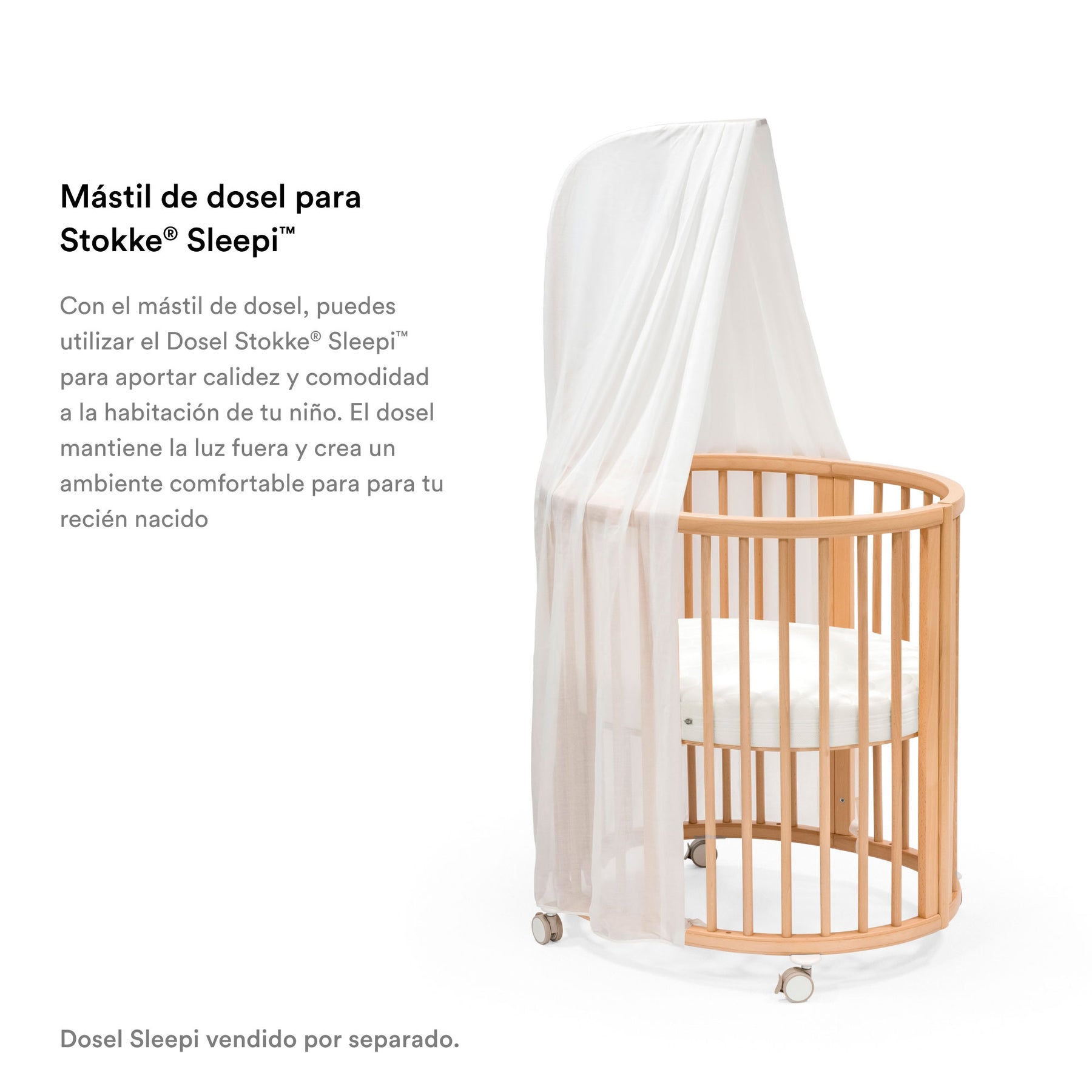 Mástil de dosel para cuna Mini Sleepi V3 y Cuna Sleepi V3 - STOKKE