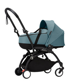 Coche de bebé Stokke YOYO³ – pack completo chasis negro + asiento Bassinet