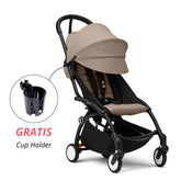 COCHE STOKKE YOYO³ CHASIS NEGRO TEXTIL 2DA ETAPA DE 6 MESES A 4 AÑOS (GRATIS CUP HOLDER)