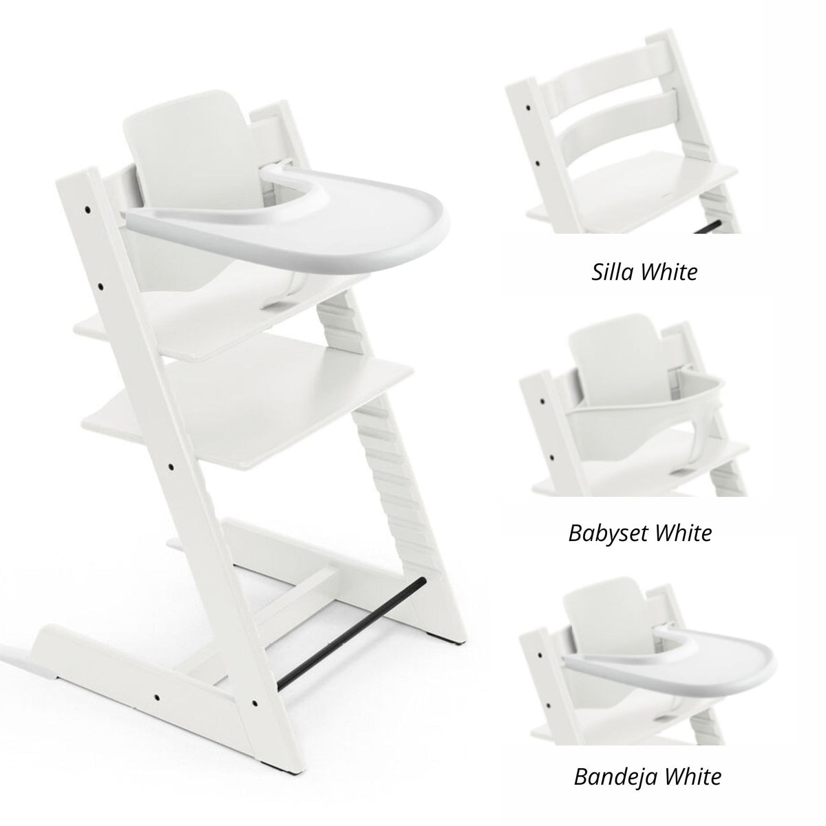 Pack alimentación: Silla Tripp Trapp + Babyset + Bandeja STOKKE