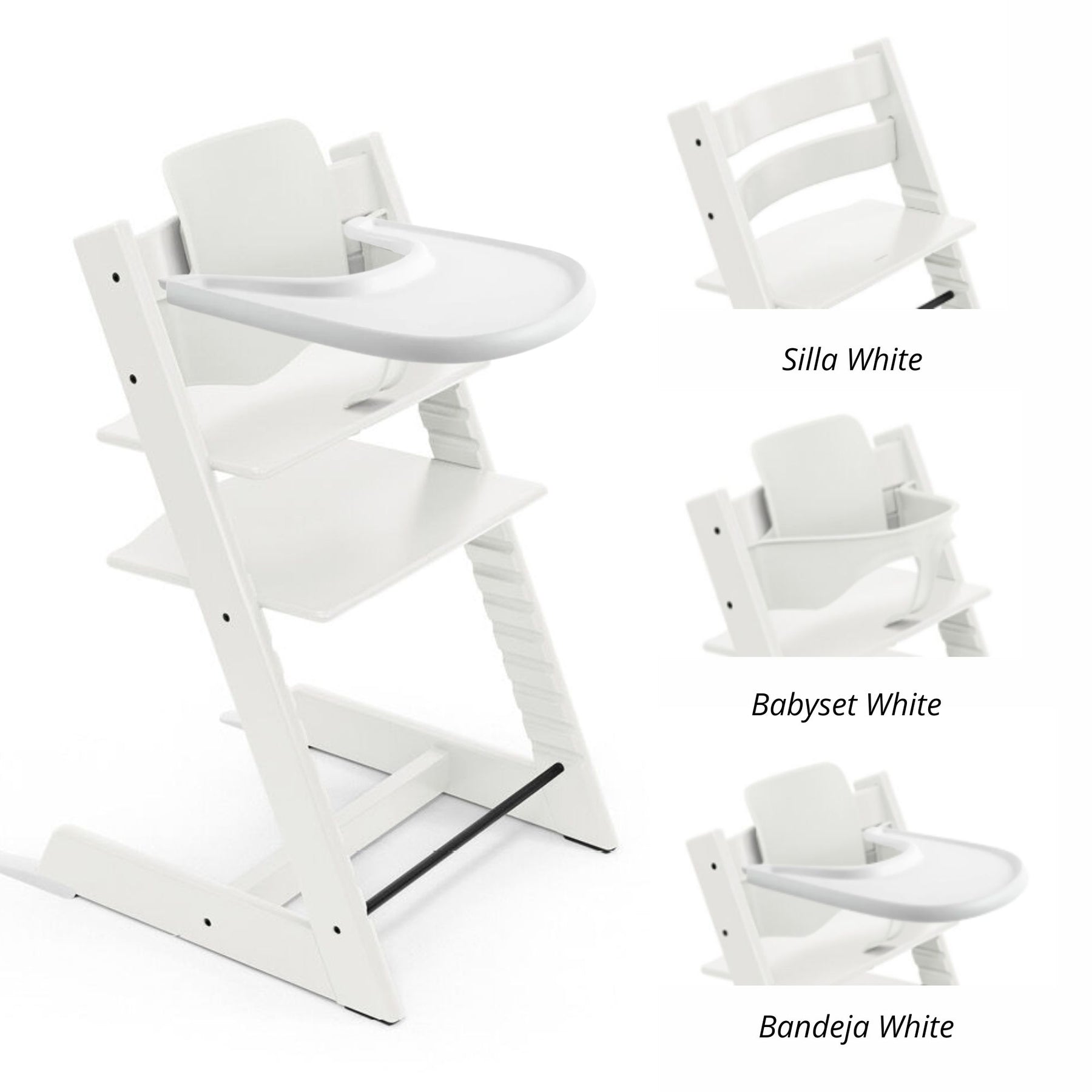 Pack alimentación: Silla Tripp Trapp + Babyset + Bandeja STOKKE