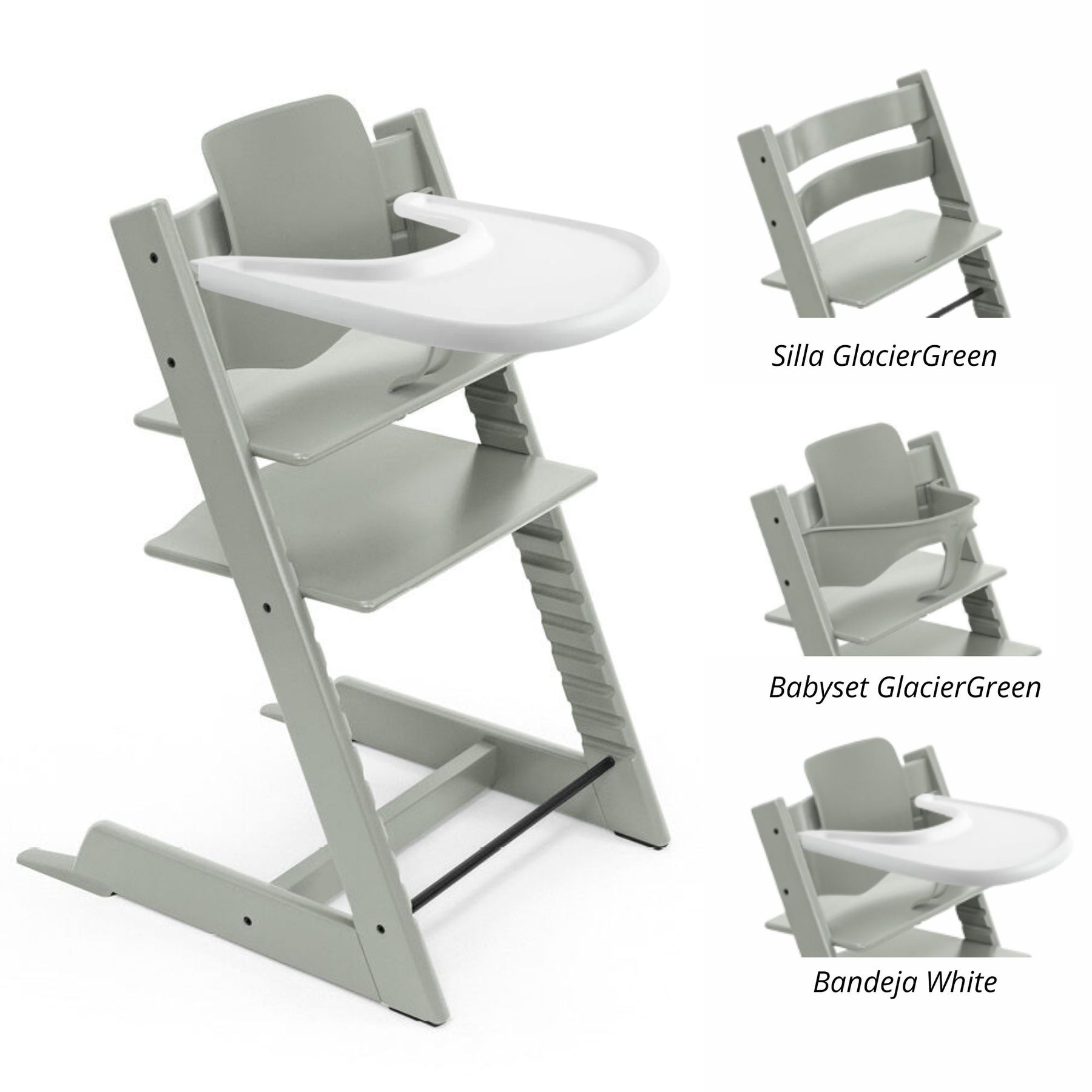 bandeja stokke Pack alimentación: Silla Tripp Trapp + Babyset + Bandeja STOKKE