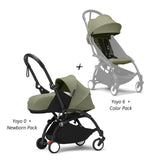 COCHE STOKKE YOYO³ COMPLETO CHASIS NEGRO NEWBORN 1RA ETAPA + TEXTIL 2DA ETAPA STOKKE