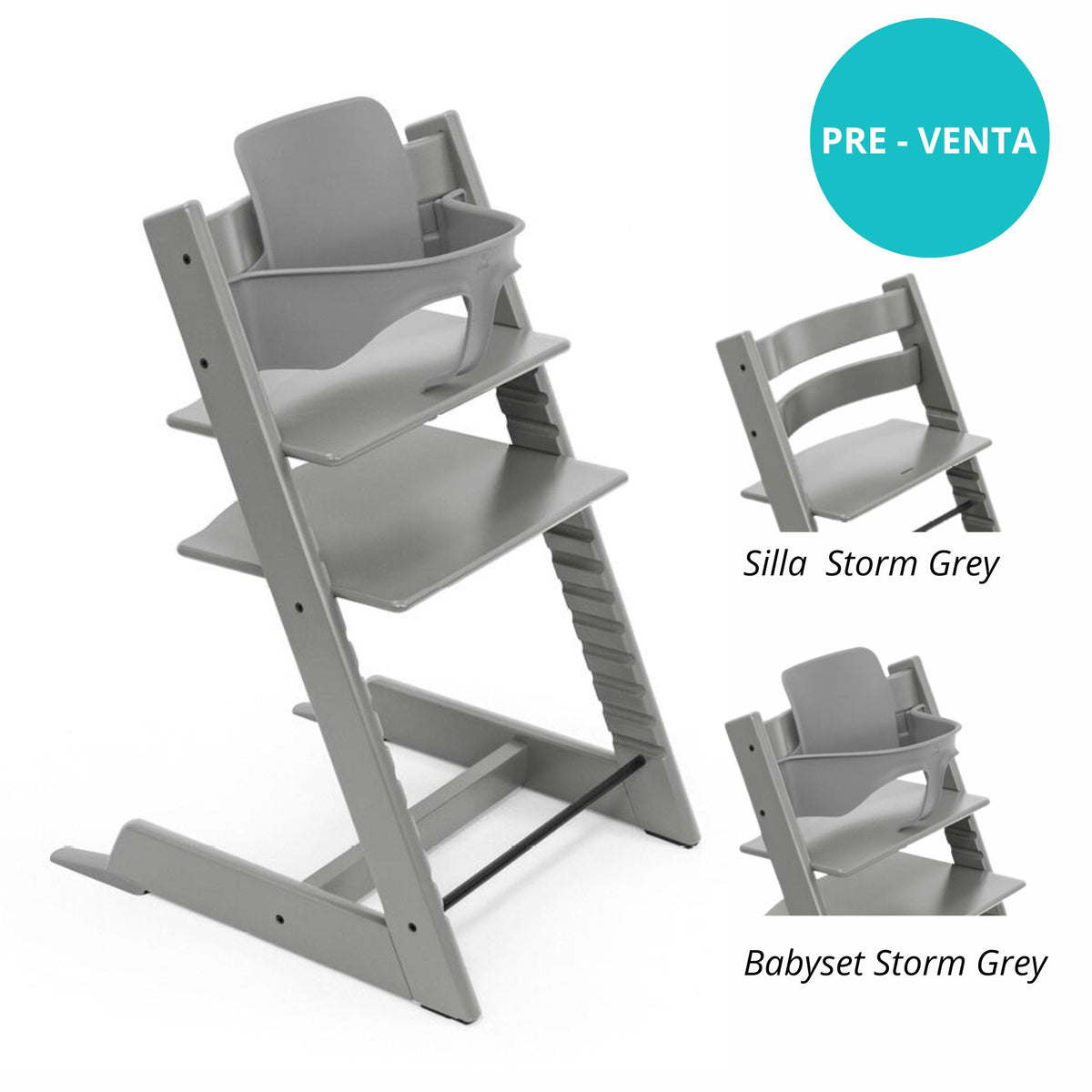 Pack alimentación: Silla Tripp Trapp + Babyset STOKKE
