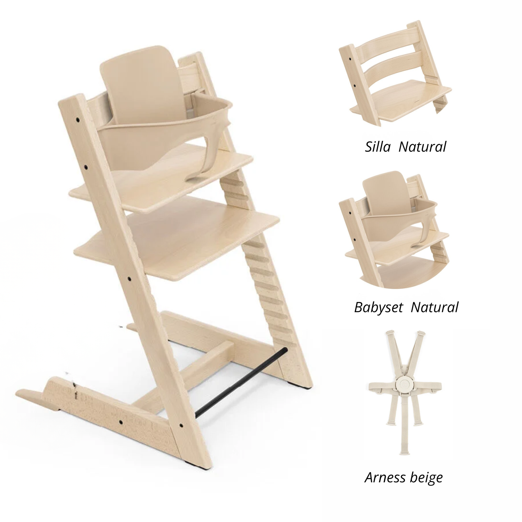 Pack alimentación: Silla Tripp Trapp + Babyset + arness STOKKE