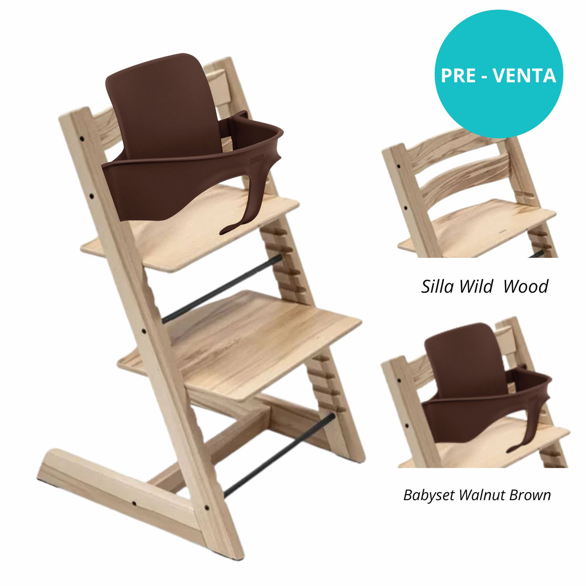 Pack alimentación: Silla Tripp Trapp + Babyset STOKKE