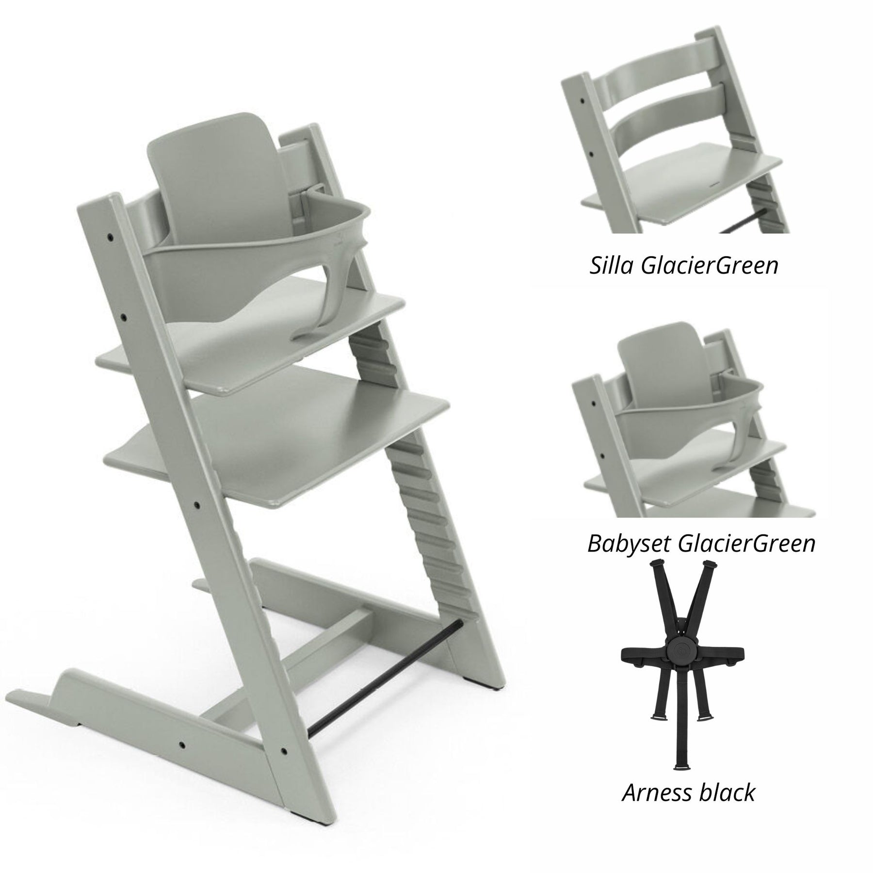 Pack alimentación: Silla Tripp Trapp + Babyset + arness STOKKE