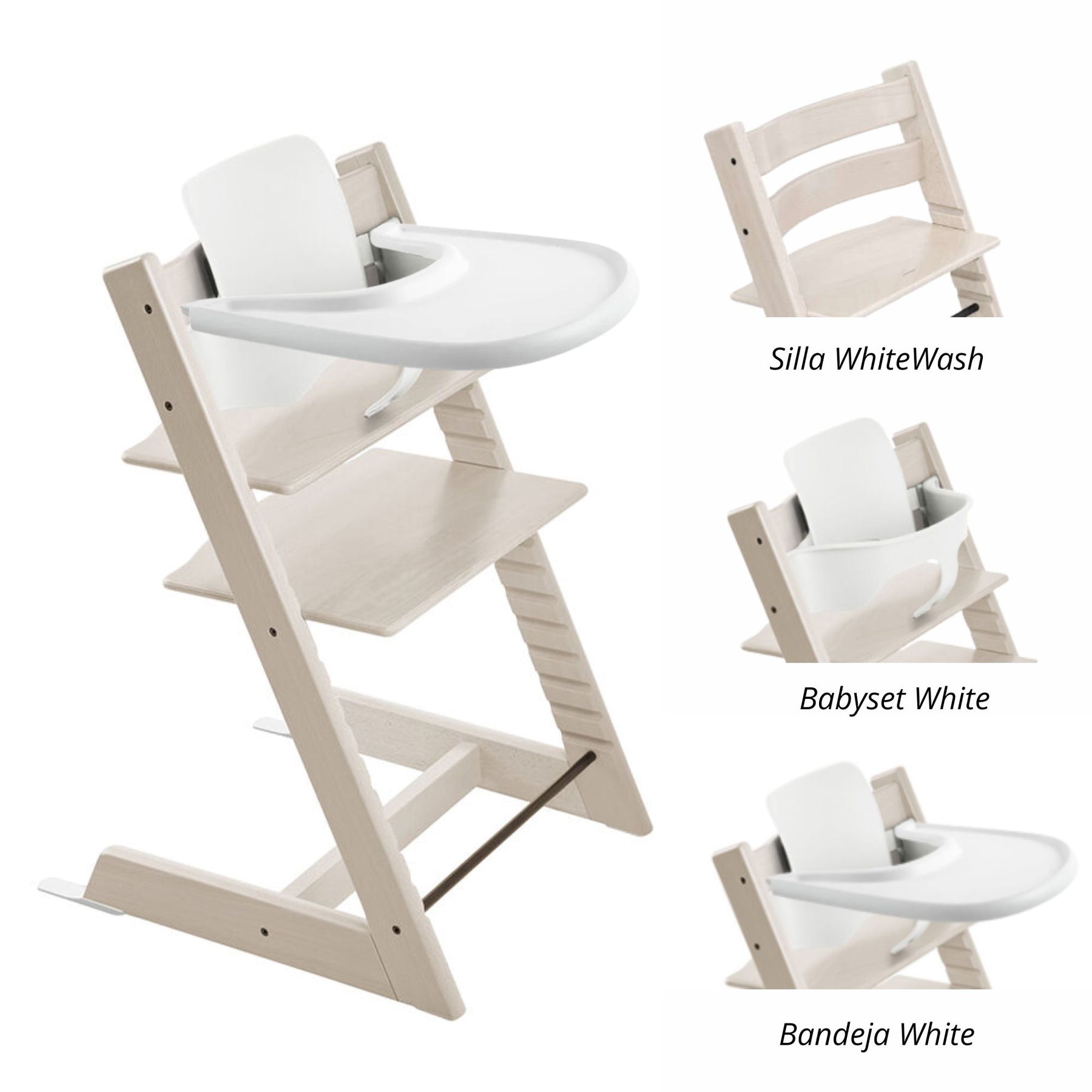 Pack alimentación: Silla Tripp Trapp + Babyset + Bandeja STOKKE