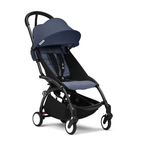 COCHE STOKKE YOYO³ CHASIS NEGRO TEXTIL 2DA ETAPA DE 6 MESES A 4 AÑOS