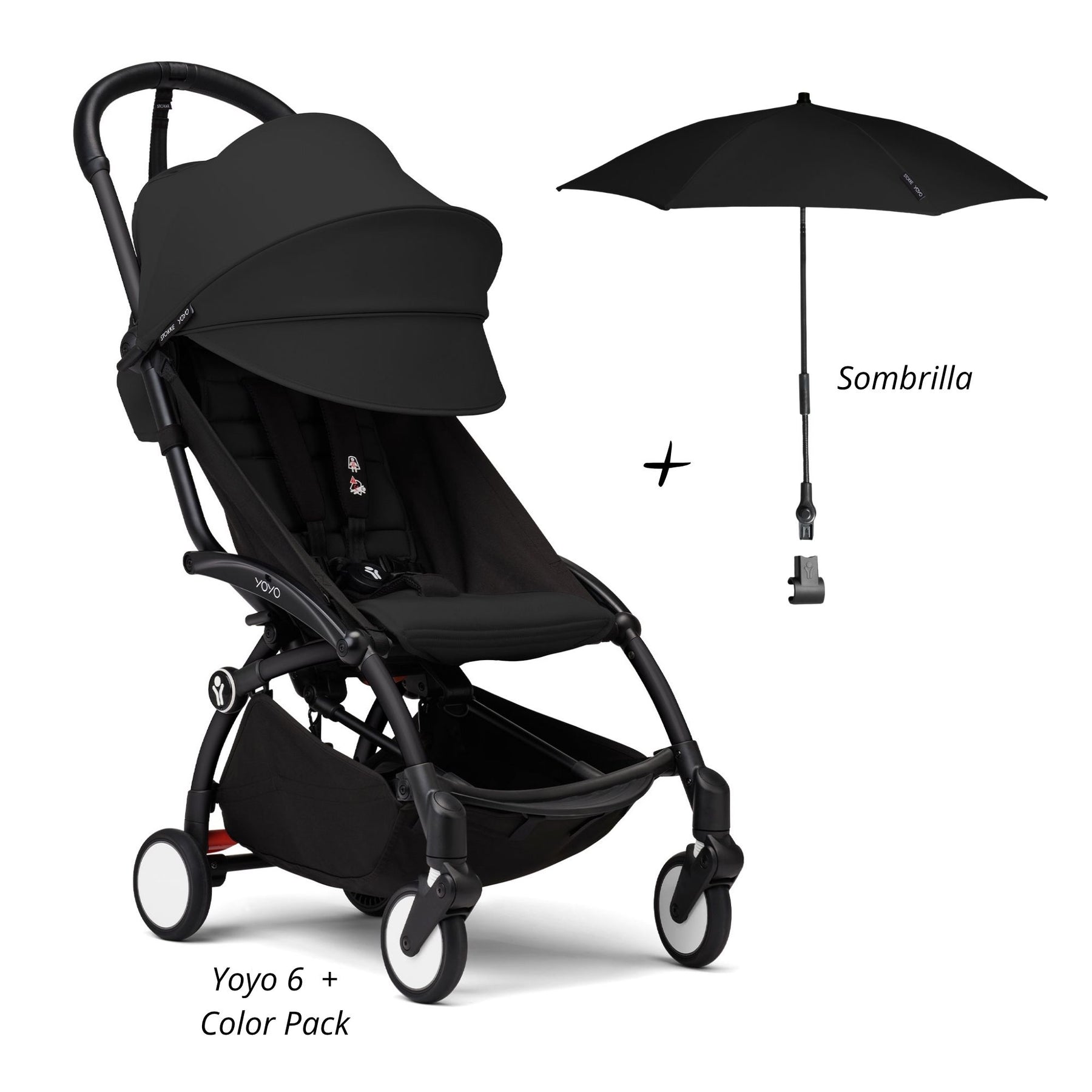 YOYO³ Pack Esencial 6+ saco con sombrilla