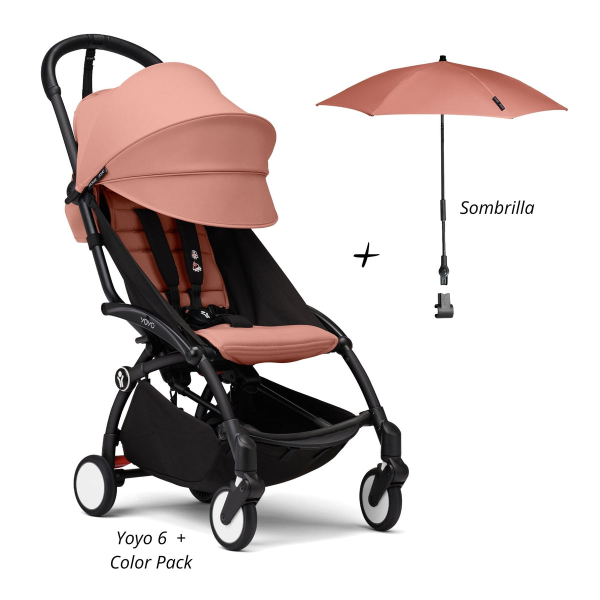 YOYO³ Pack Esencial 6+ saco con sombrilla