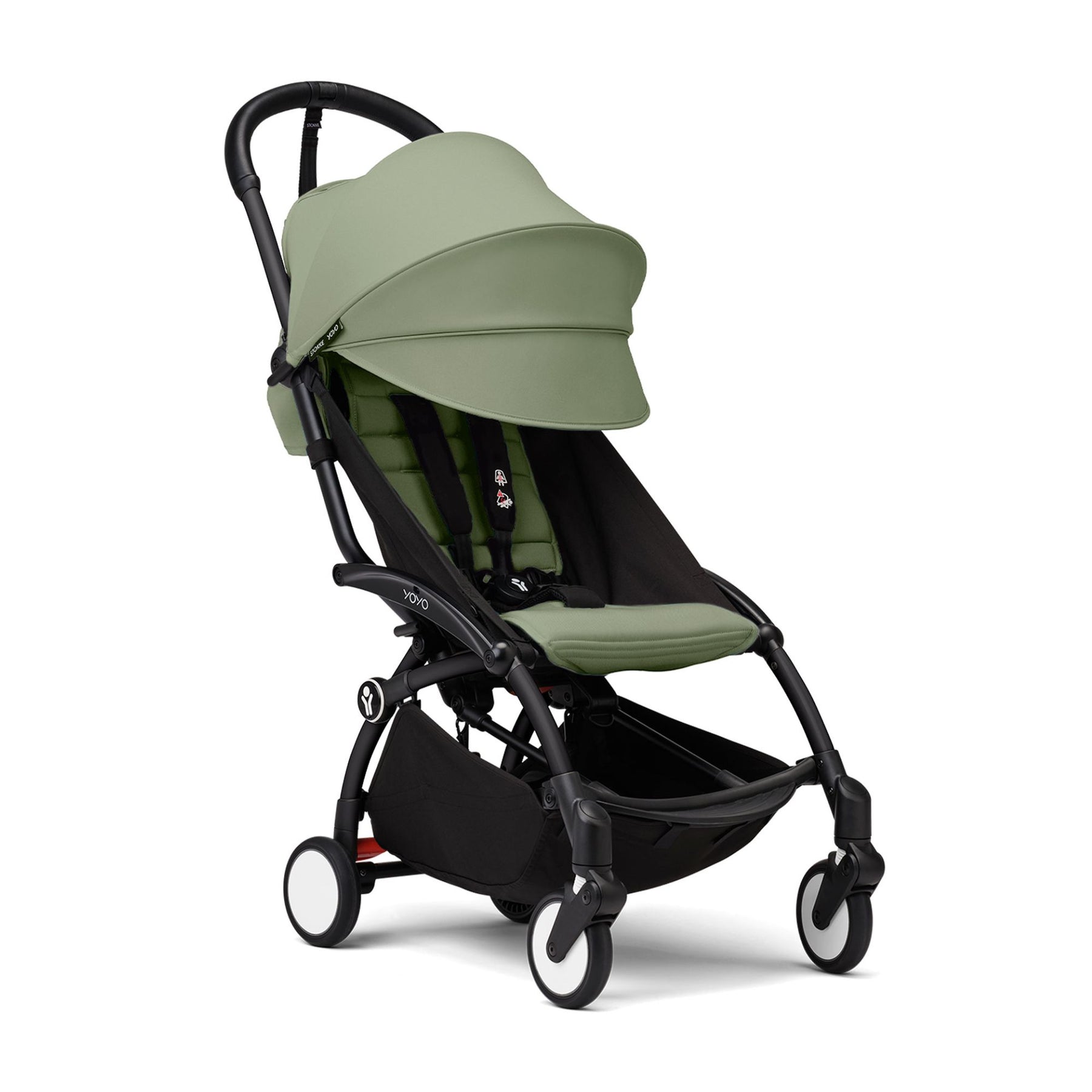 COCHE STOKKE YOYO³ CHASIS NEGRO TEXTIL 2DA ETAPA DE 6 MESES A 4 AÑOS