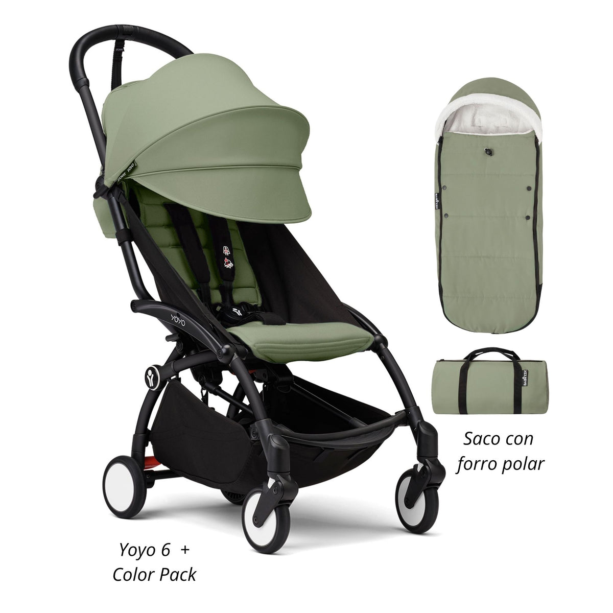 YOYO³ Pack Esencial 6+ saco con forro polar