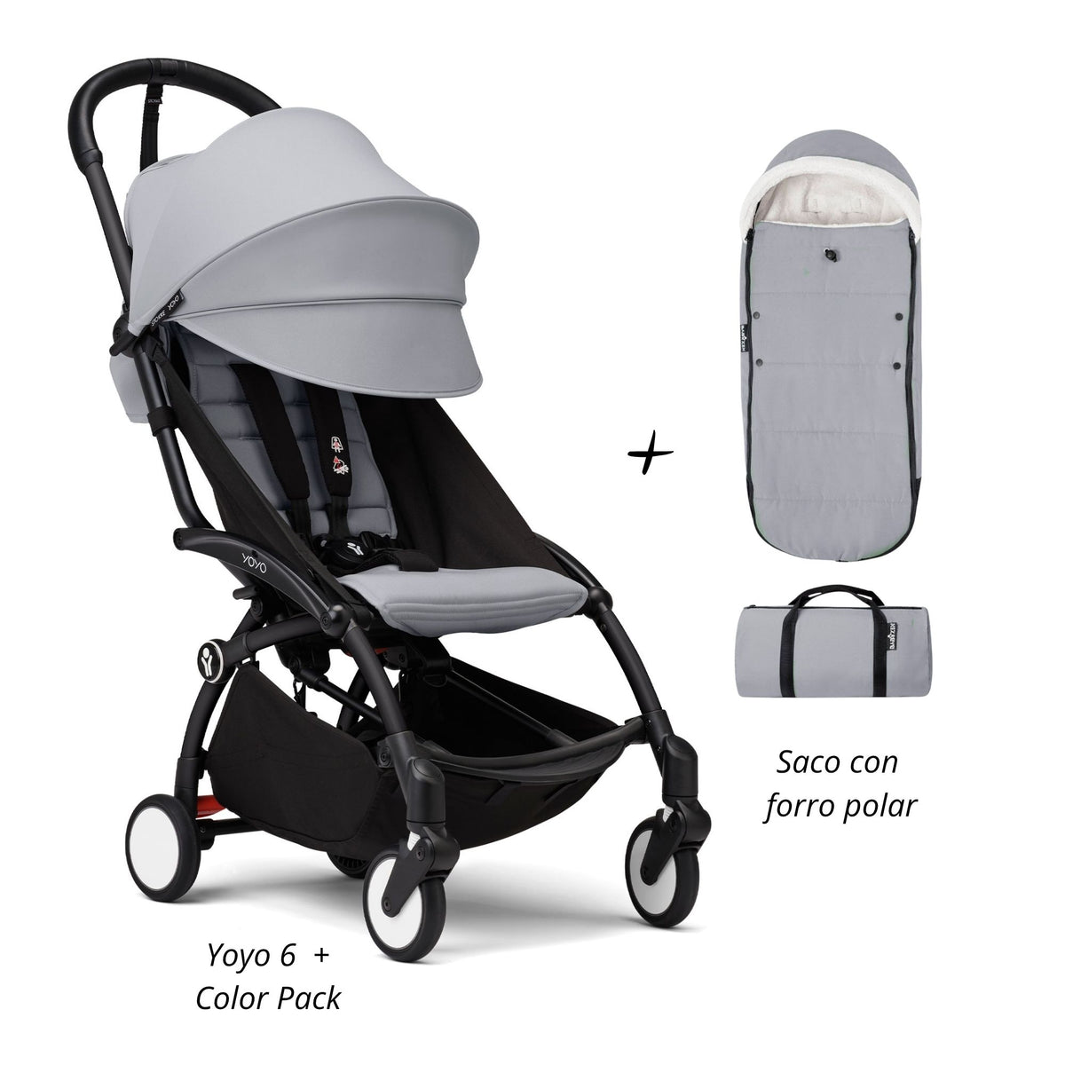 YOYO³ Pack Esencial 6+ saco con forro polar