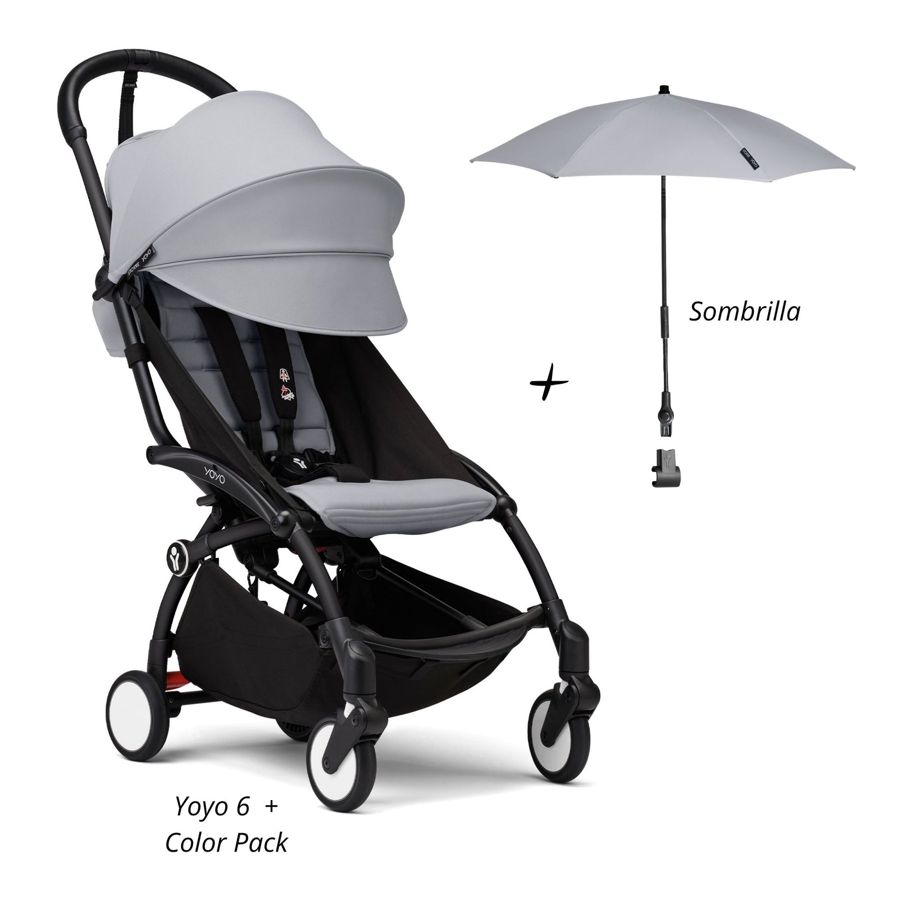 YOYO³ Pack Esencial 6+ saco con sombrilla