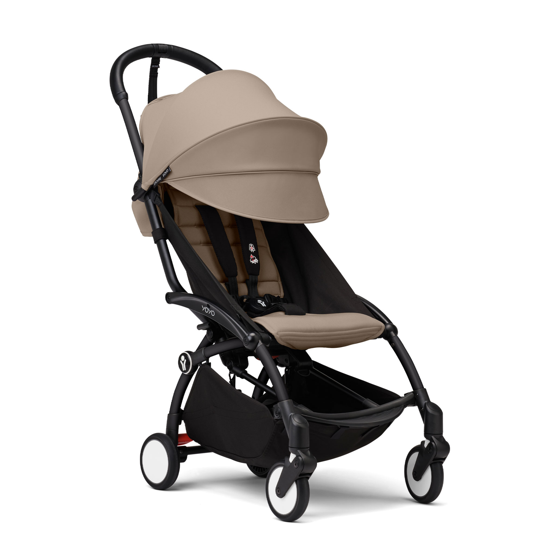 COCHE STOKKE YOYO³ CHASIS NEGRO TEXTIL 2DA ETAPA DE 6 MESES A 4 AÑOS