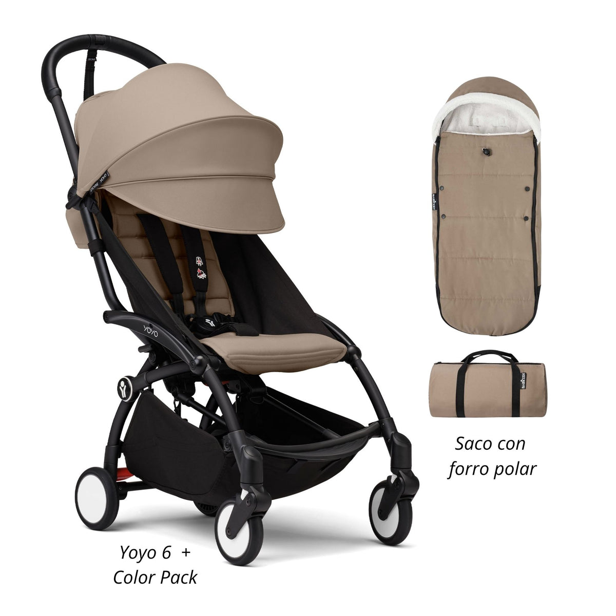 YOYO³ Pack Esencial 6+ saco con forro polar