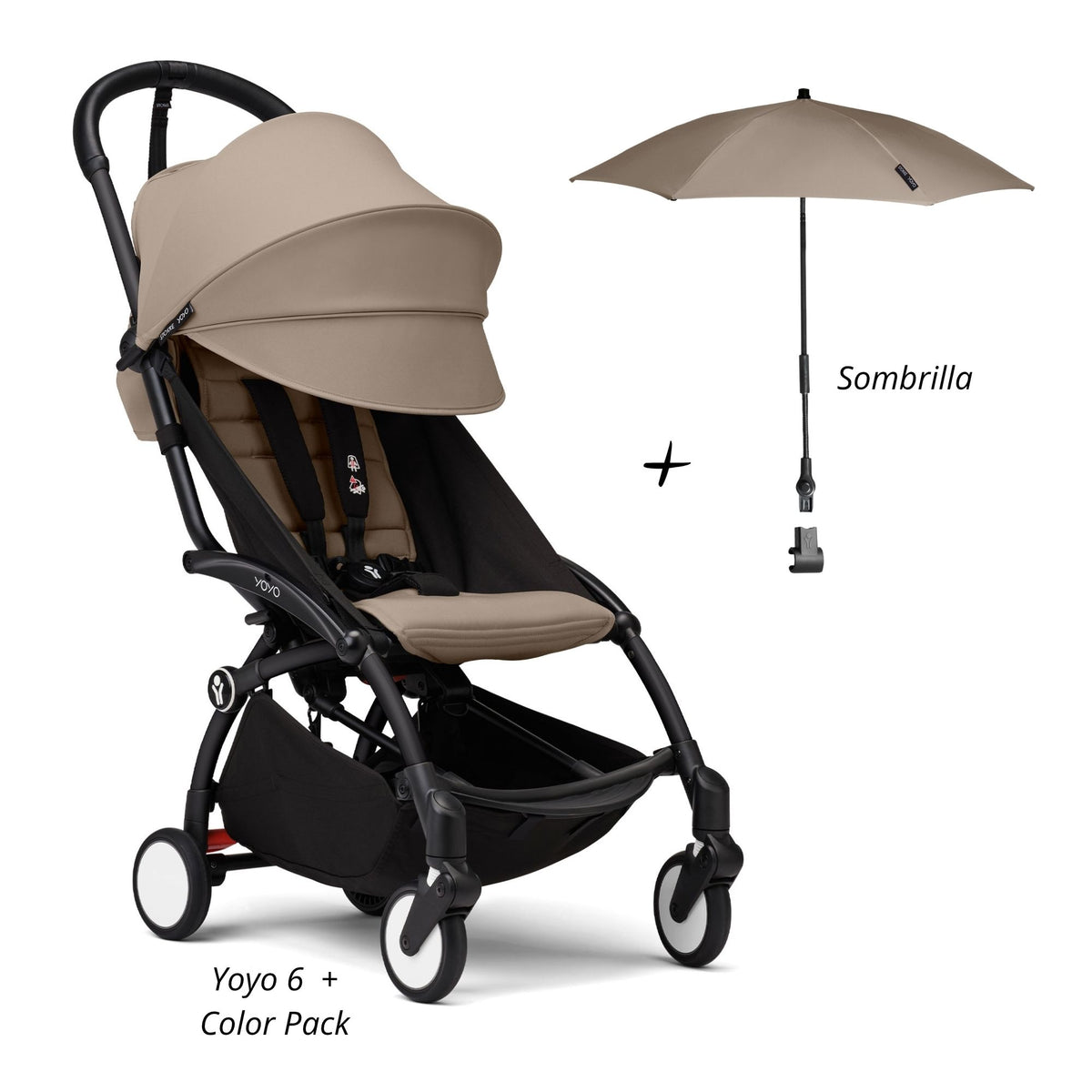 YOYO³ Pack Esencial 6+ saco con sombrilla