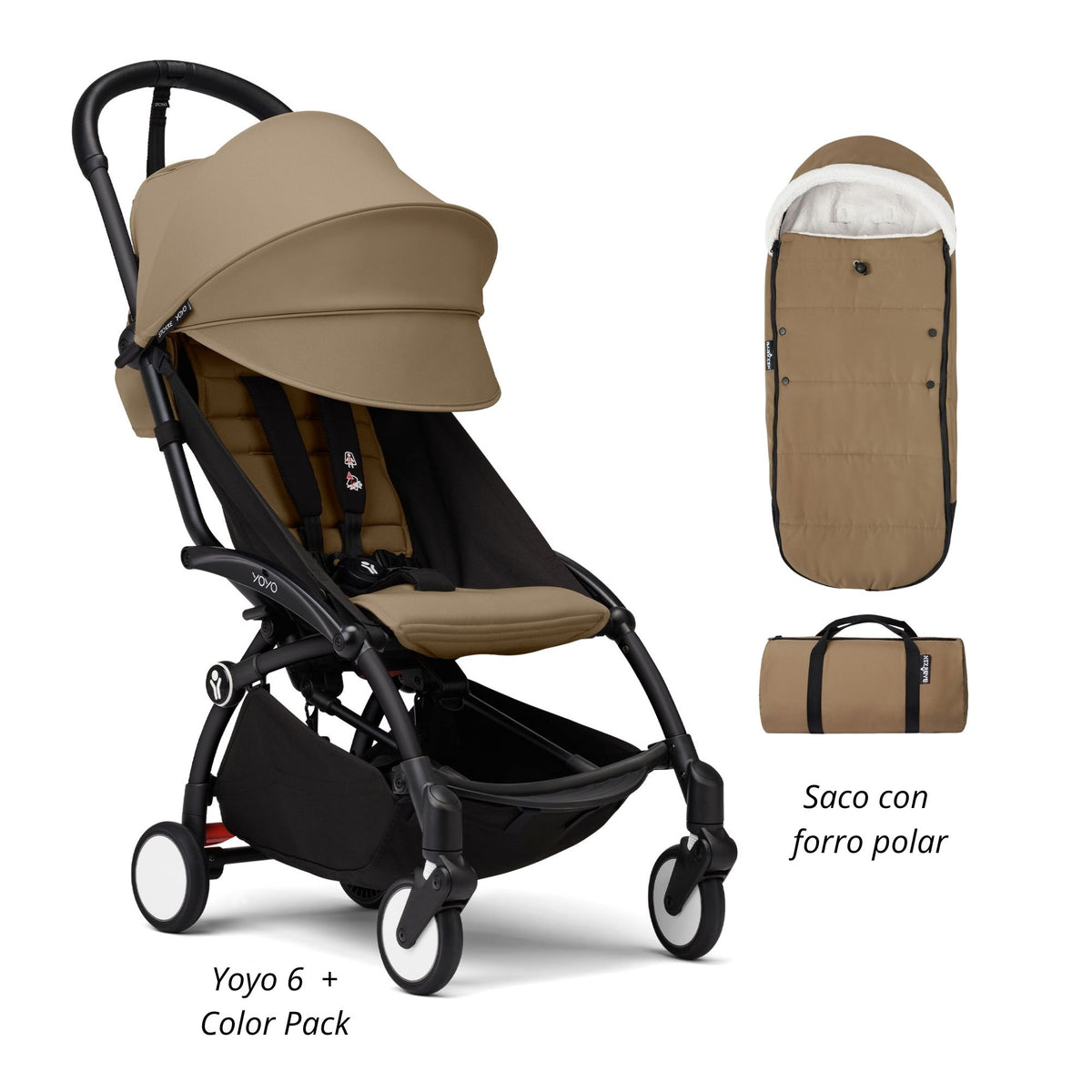 YOYO³ Pack Esencial 6+ saco con forro polar