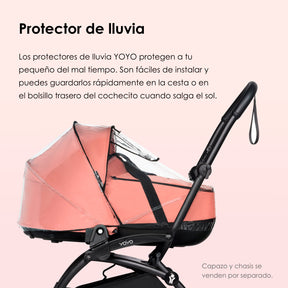 PROTECTOR DE LLUVIA PARA BASSINET COCHE MODELO YOYO²