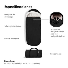 SACO CON FORRO POLAR PARA COCHE MODELO YOYO³