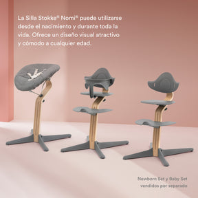PACK SILLA NOMI + COJÍN+ BABYSET STOKKE