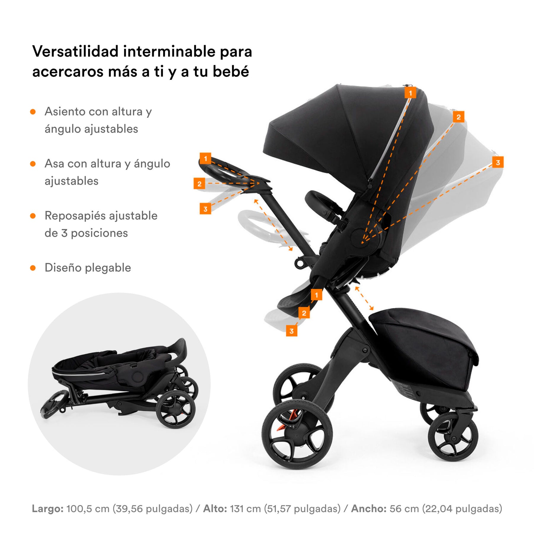 stokke peru COCHE MODELO XPLORY X INCLUYE MOISÉS (CARRY COT) STOKKE